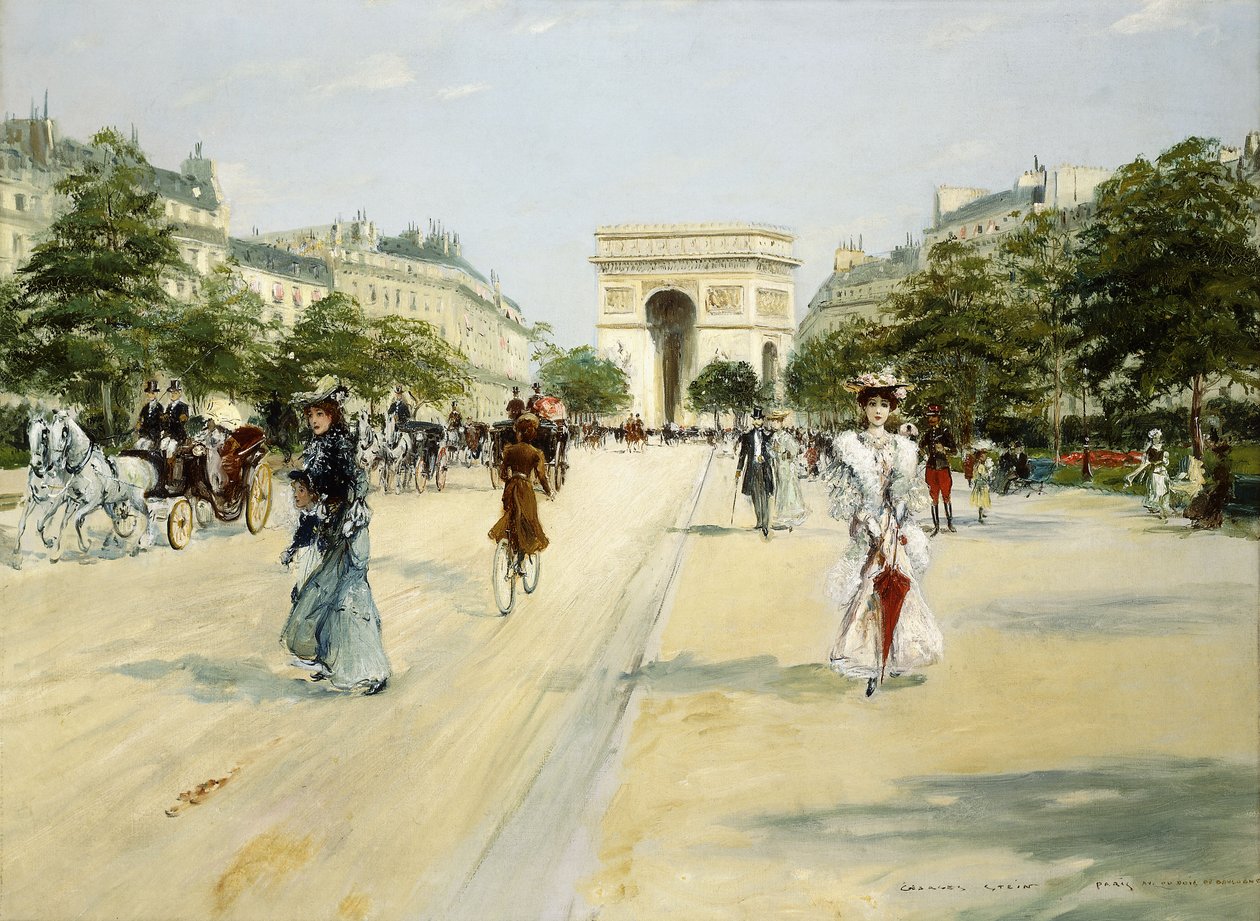 Avenue af Bois de Boulogne; Avenue of the Bois de Boulogne, af Georges Stein