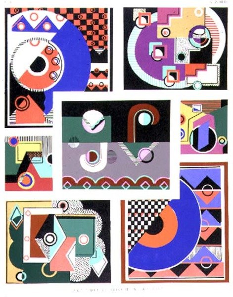 Geometriske designs, album nr. 1, pub. slutningen af 1920