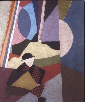 Mand med stok af Georges Valmier