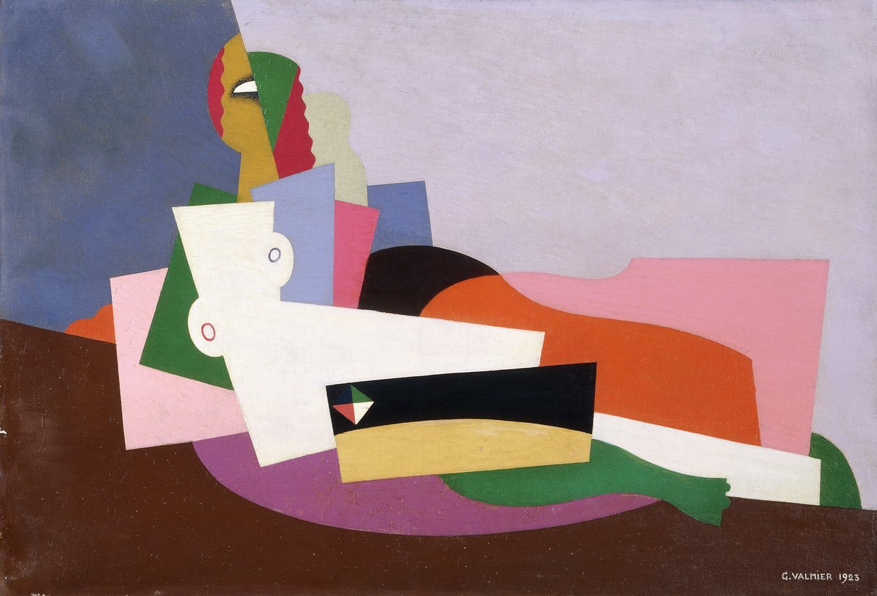 Liggende nøgen, 1923 af Georges Valmier