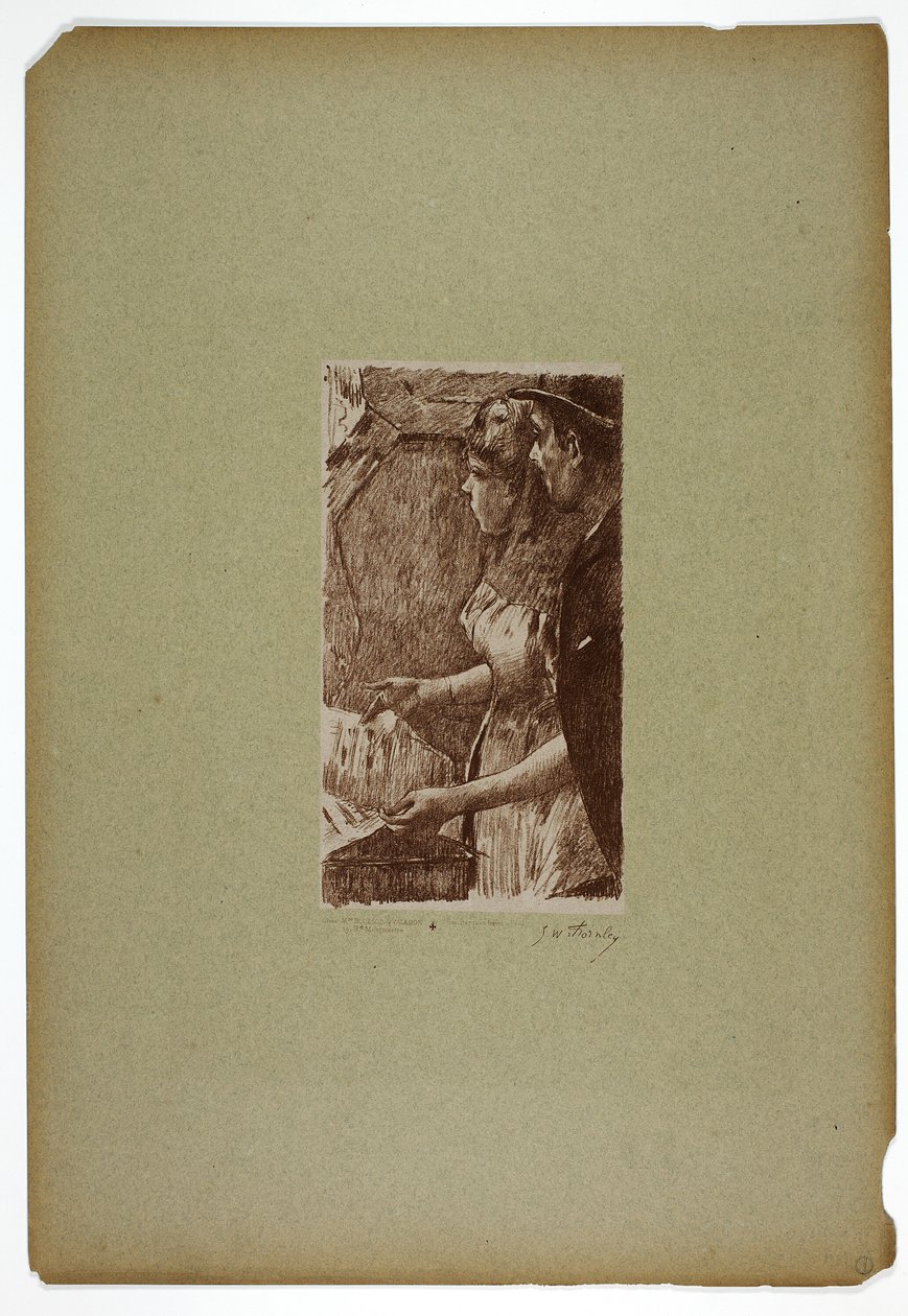 Sangerinde, der venter af Georges William Thornley