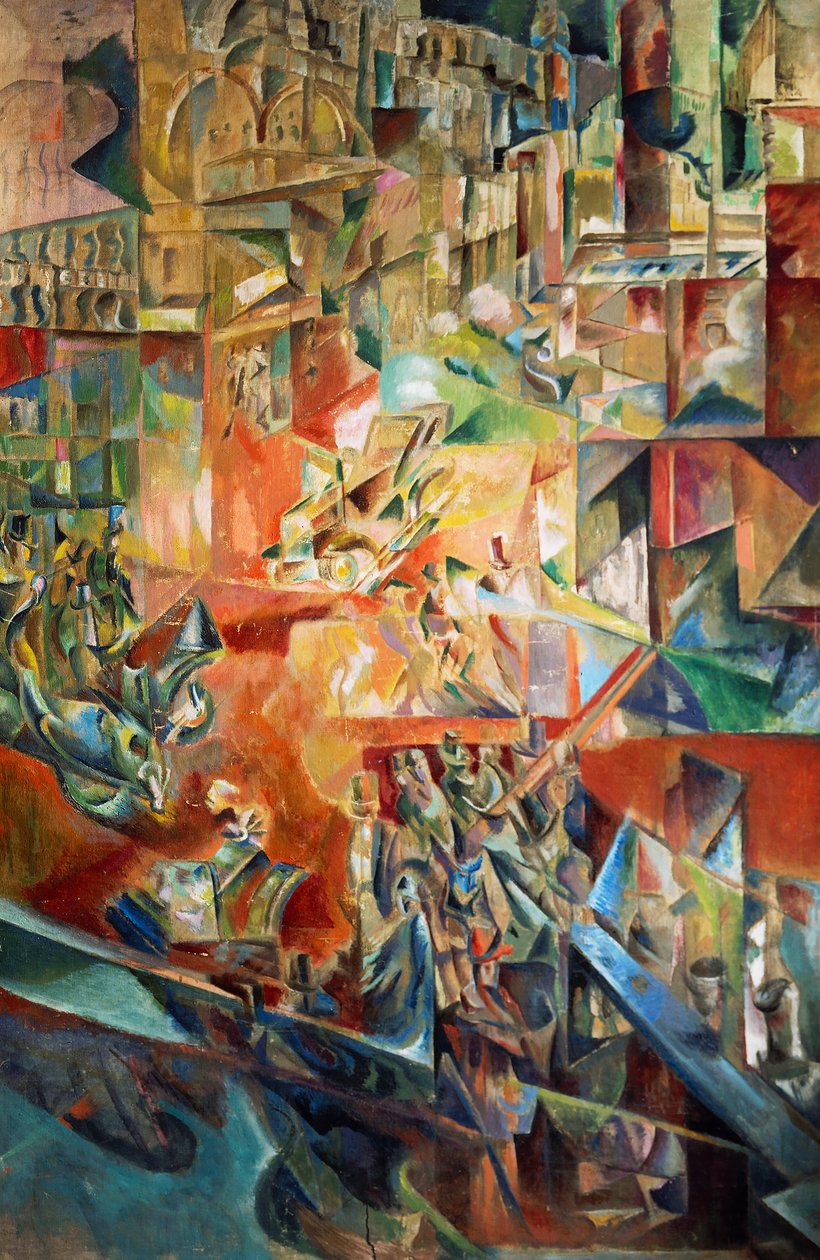 Metropolis, af Georges Yakoulov (1884-1928). Rusland, 20. århundrede. af Georges Yakoulov