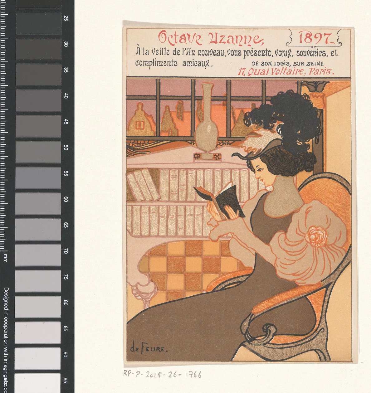Nytårsønske fra Octave Uzanne for året 1897 af Georges de Feure