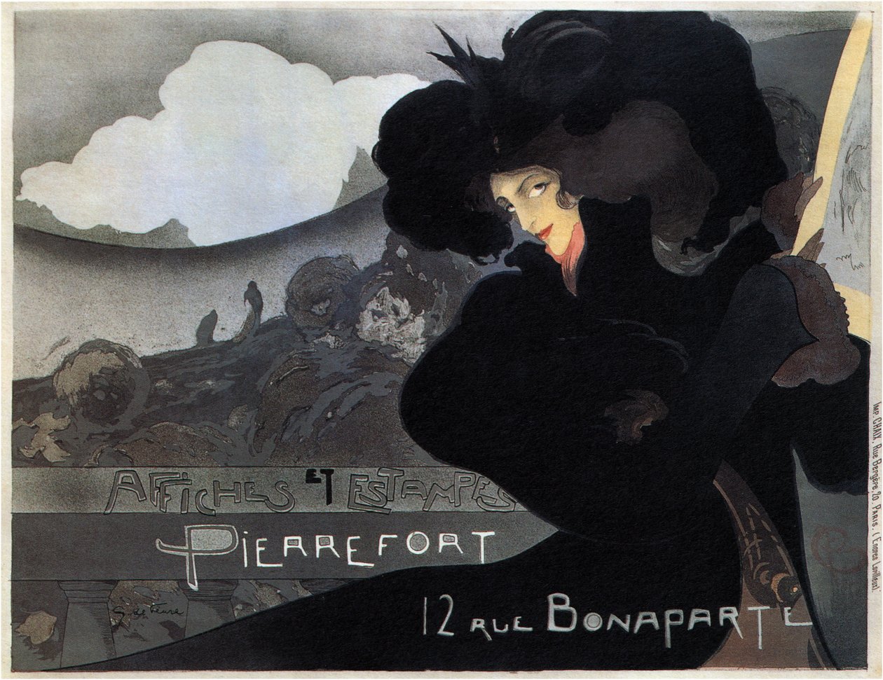 Pierrefort, Plakater og frimærker, 1898 af Georges de Feure