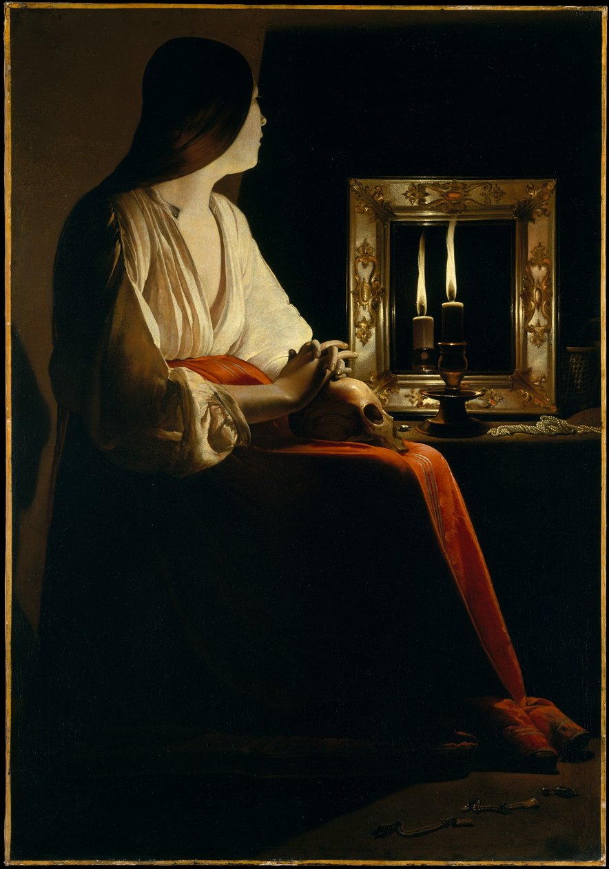 Büßende Maria Magdalena (Magdalena Wrightsman) af Georges de La Tour