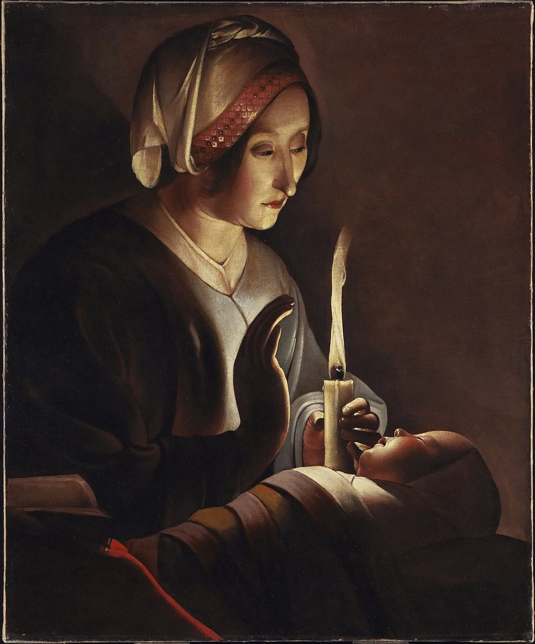 Sankt Anne med Kristusbarnet, 1645-c.1650 af Georges de La Tour