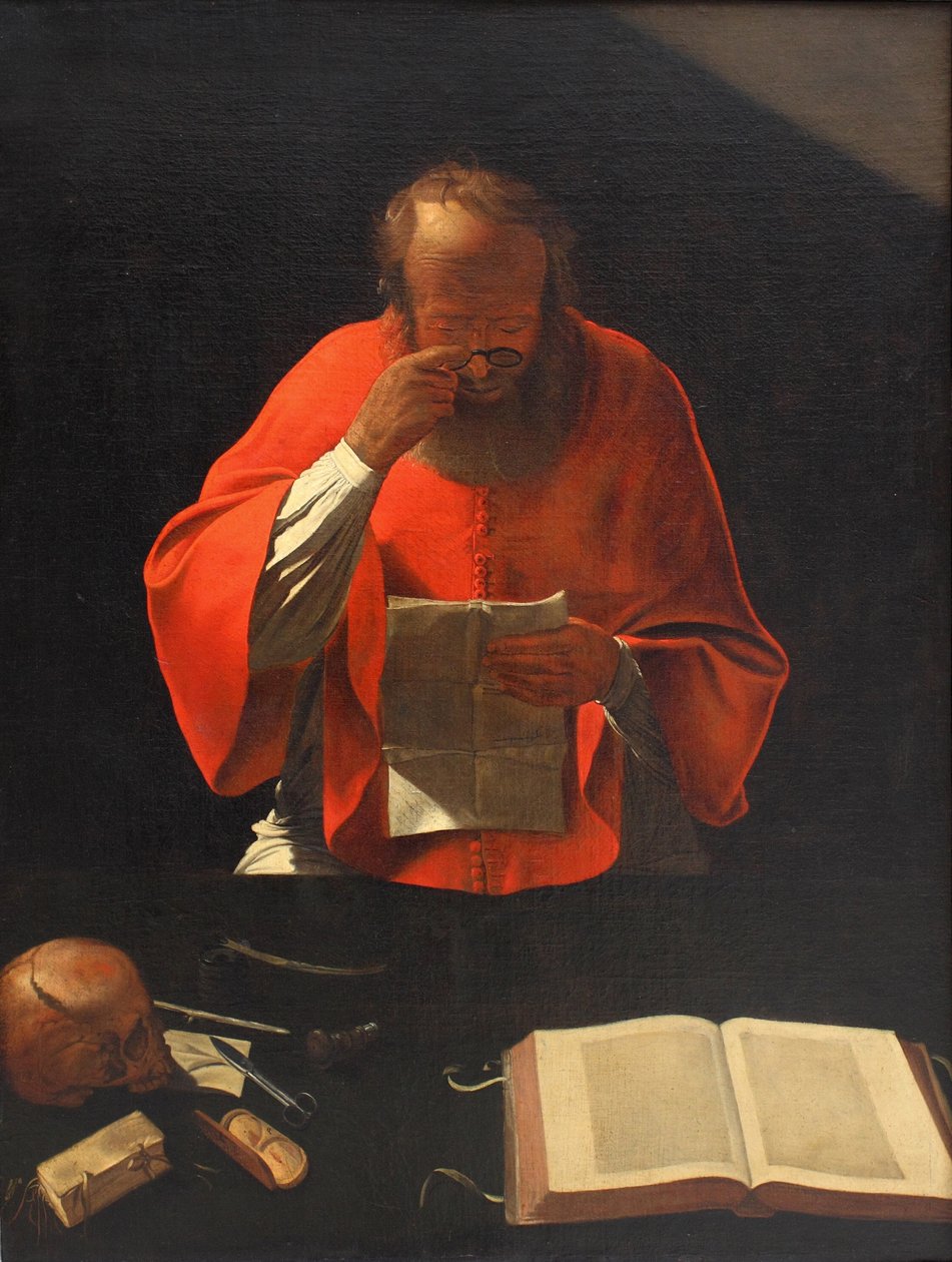 Sankt Hieronymus læser Kopi, ca 1636 af Georges de La Tour