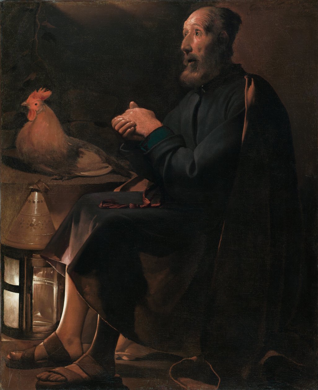 Sankt Peter angrende af Georges de La Tour