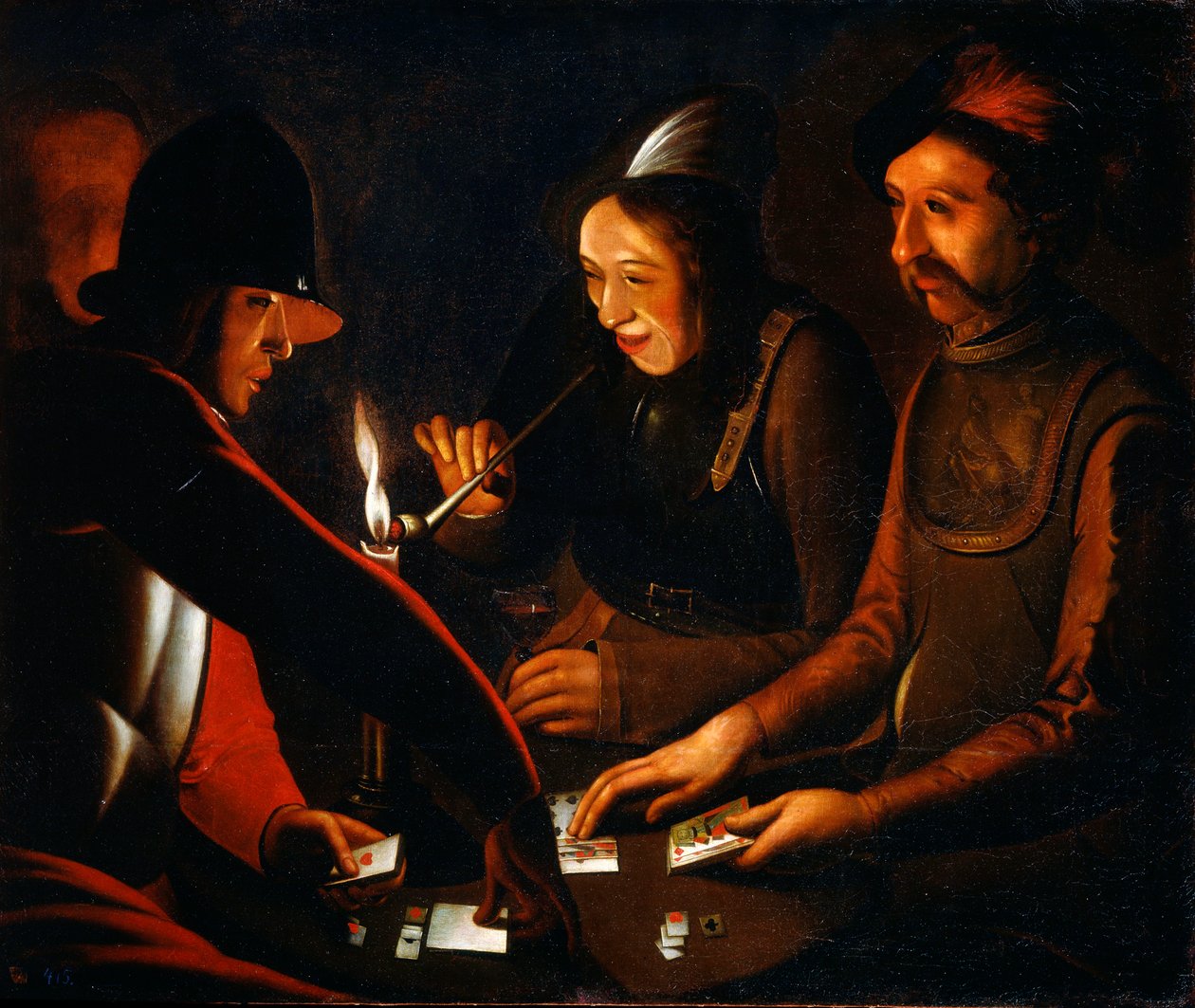 Soldater spillekort, 1600-tallet af Georges de La Tour