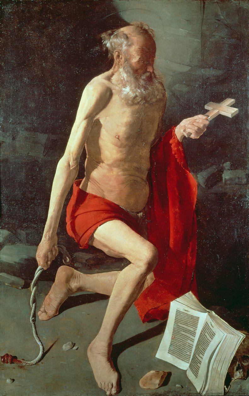 Sankt Hieronymus, ca. 1620 af Georges de La Tour