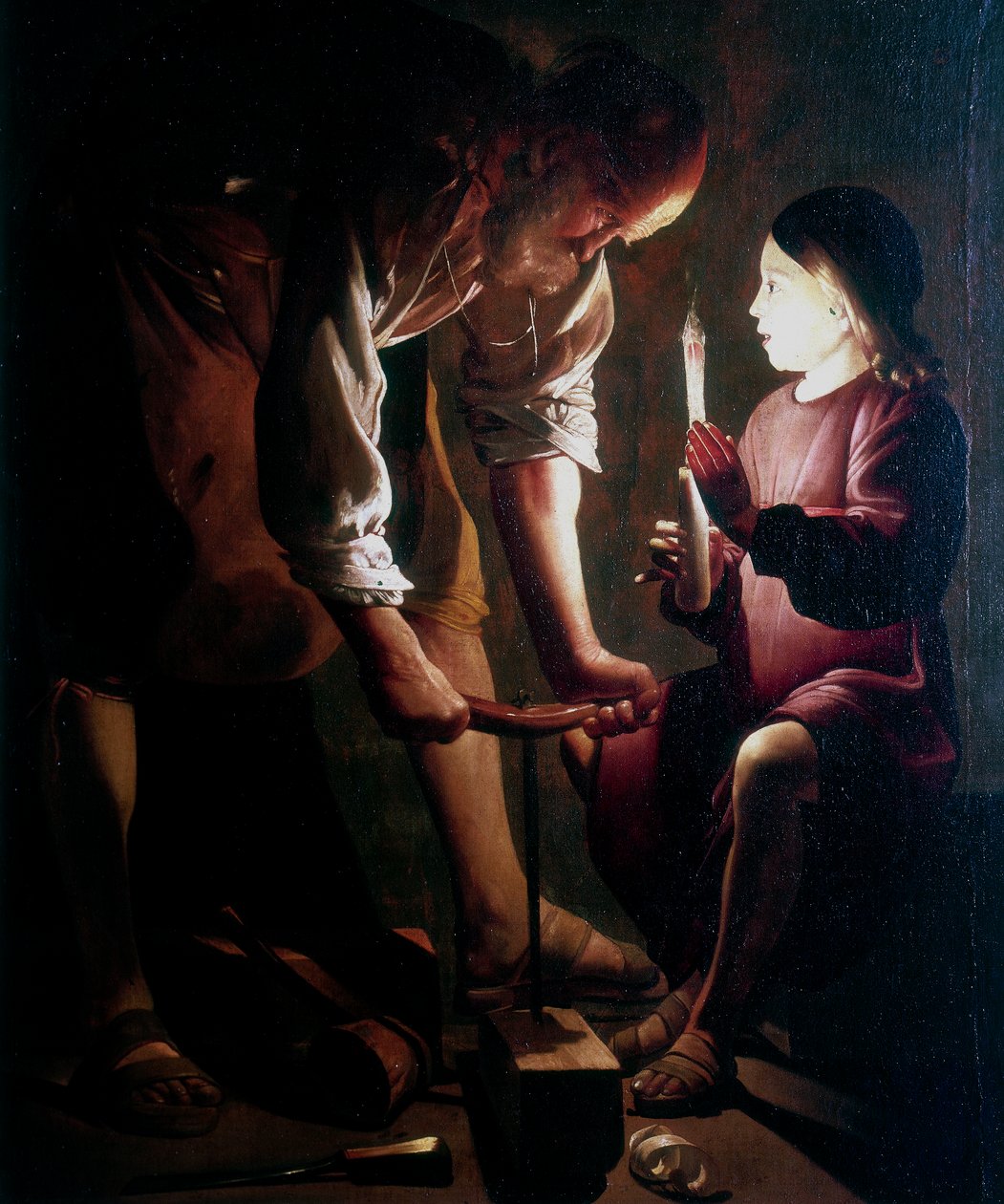 Sankt Josef tømrer, c1640 af Georges de La Tour