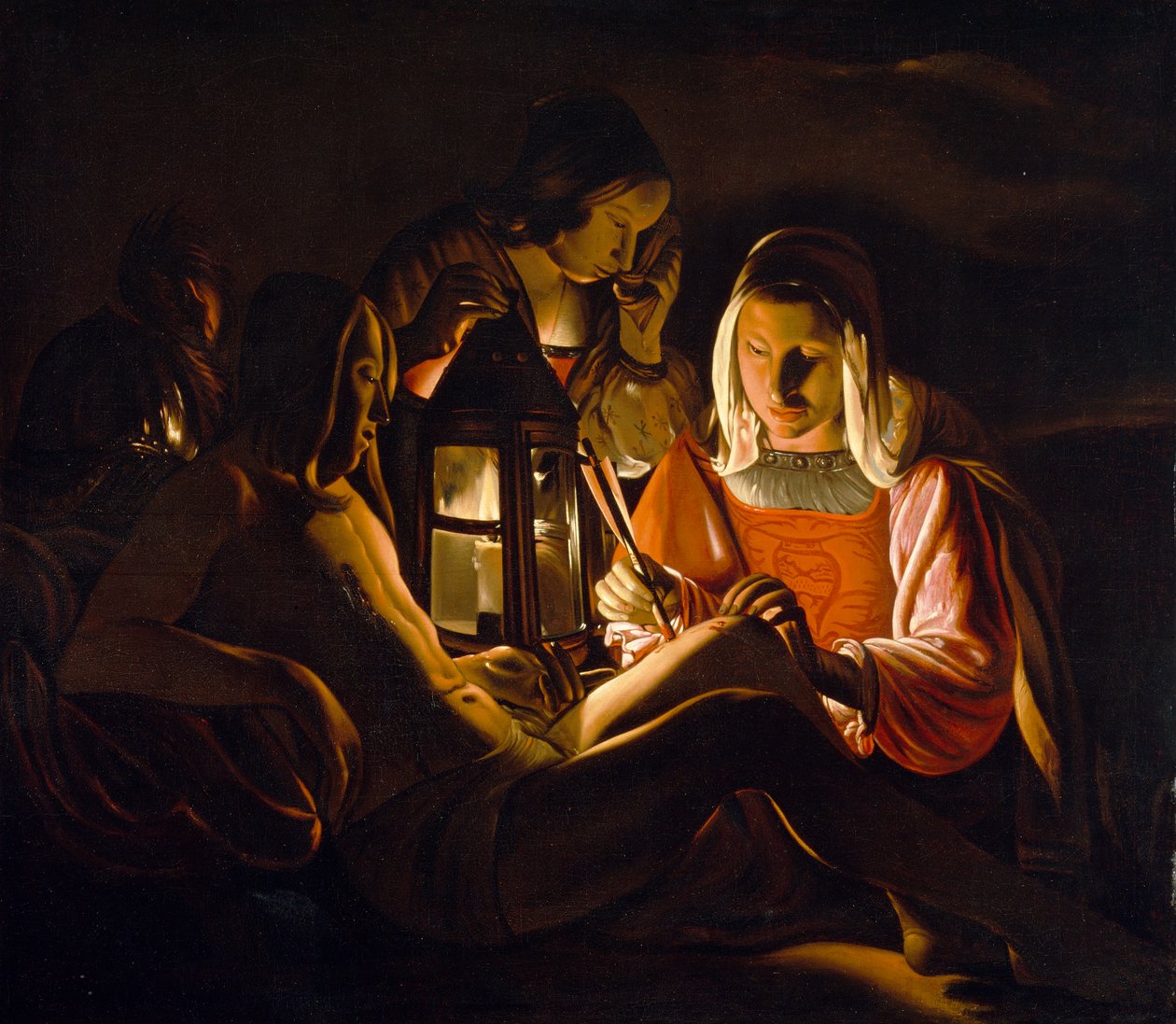 Sankt Sebastian Tended af Irene, c.1638-39 af Georges de La Tour
