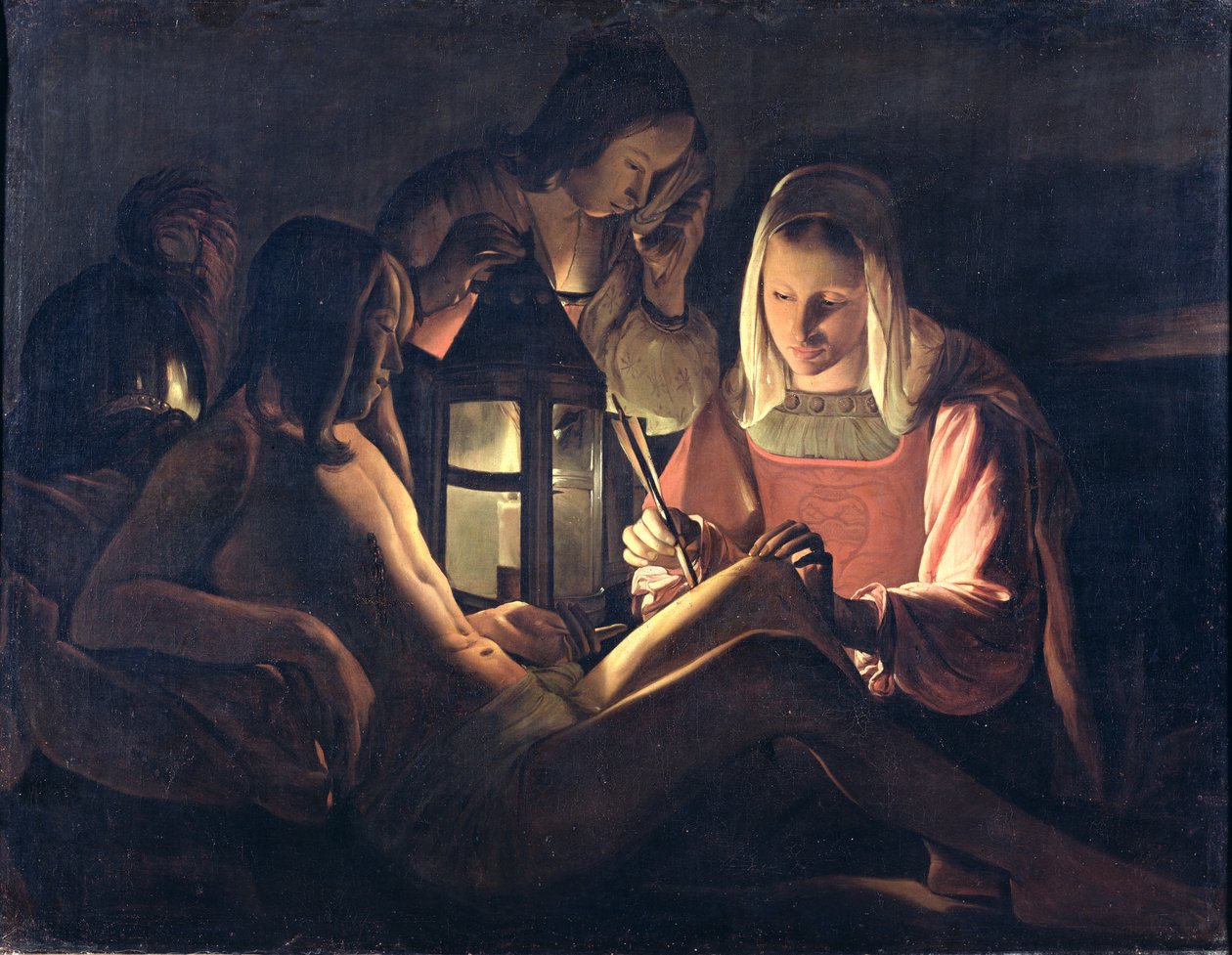 St. Sebastian Plejet af St. Irene og de hellige kvinder af Georges de La Tour