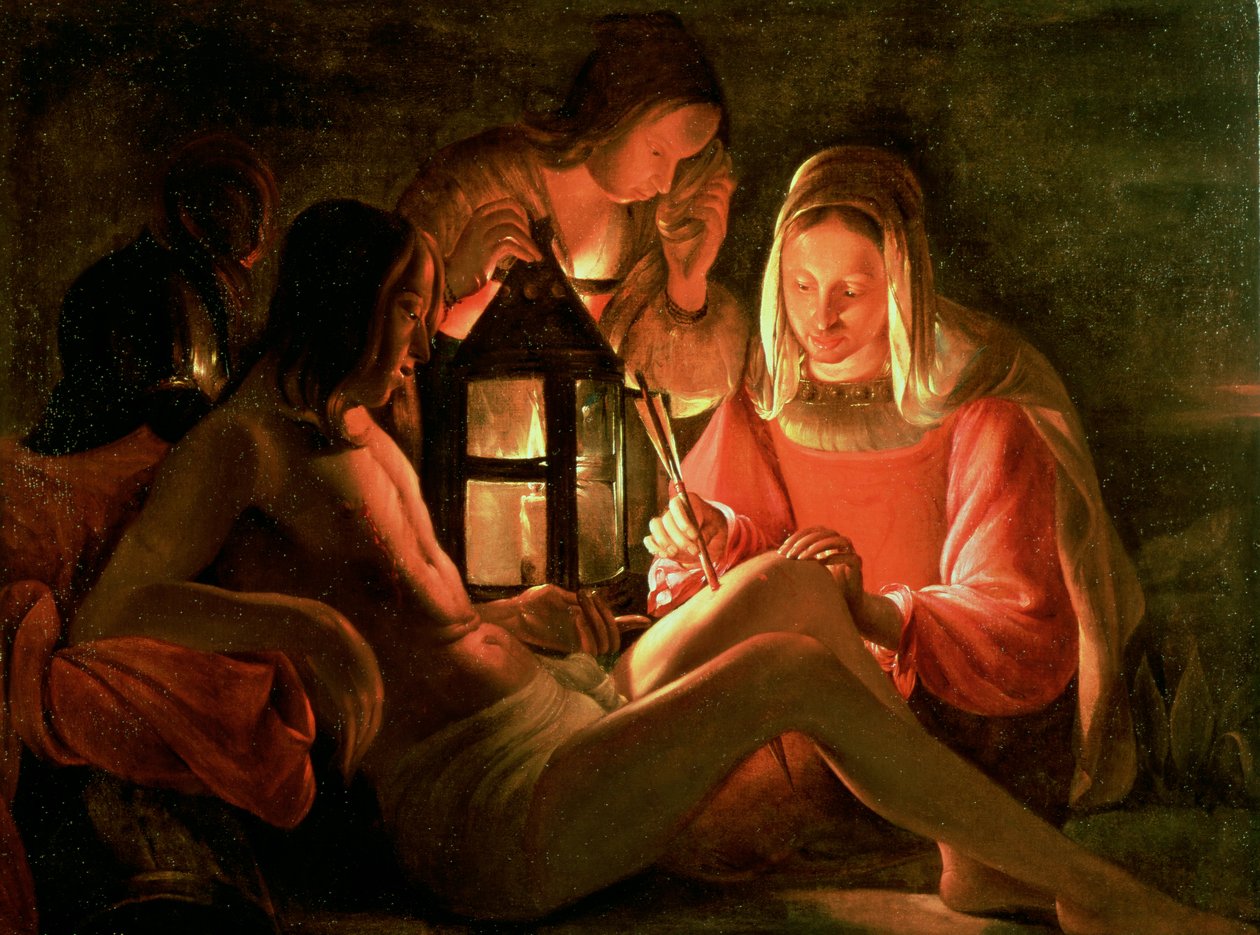 St. Sebastian passet af den hellige kvinde af Georges de La Tour