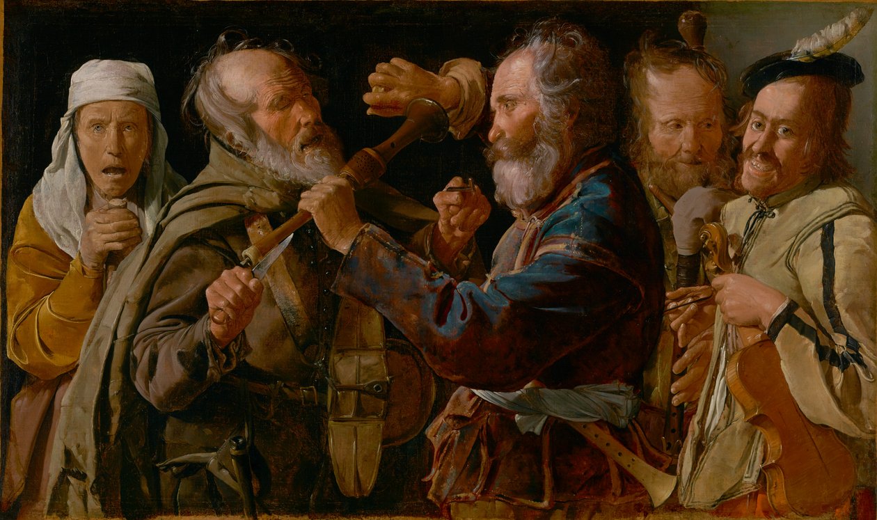 Musikanternes slagsmål af Georges de La Tour