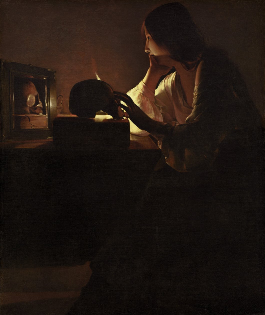 Den angrende Magdalen, ca. 16351640. af Georges de La Tour