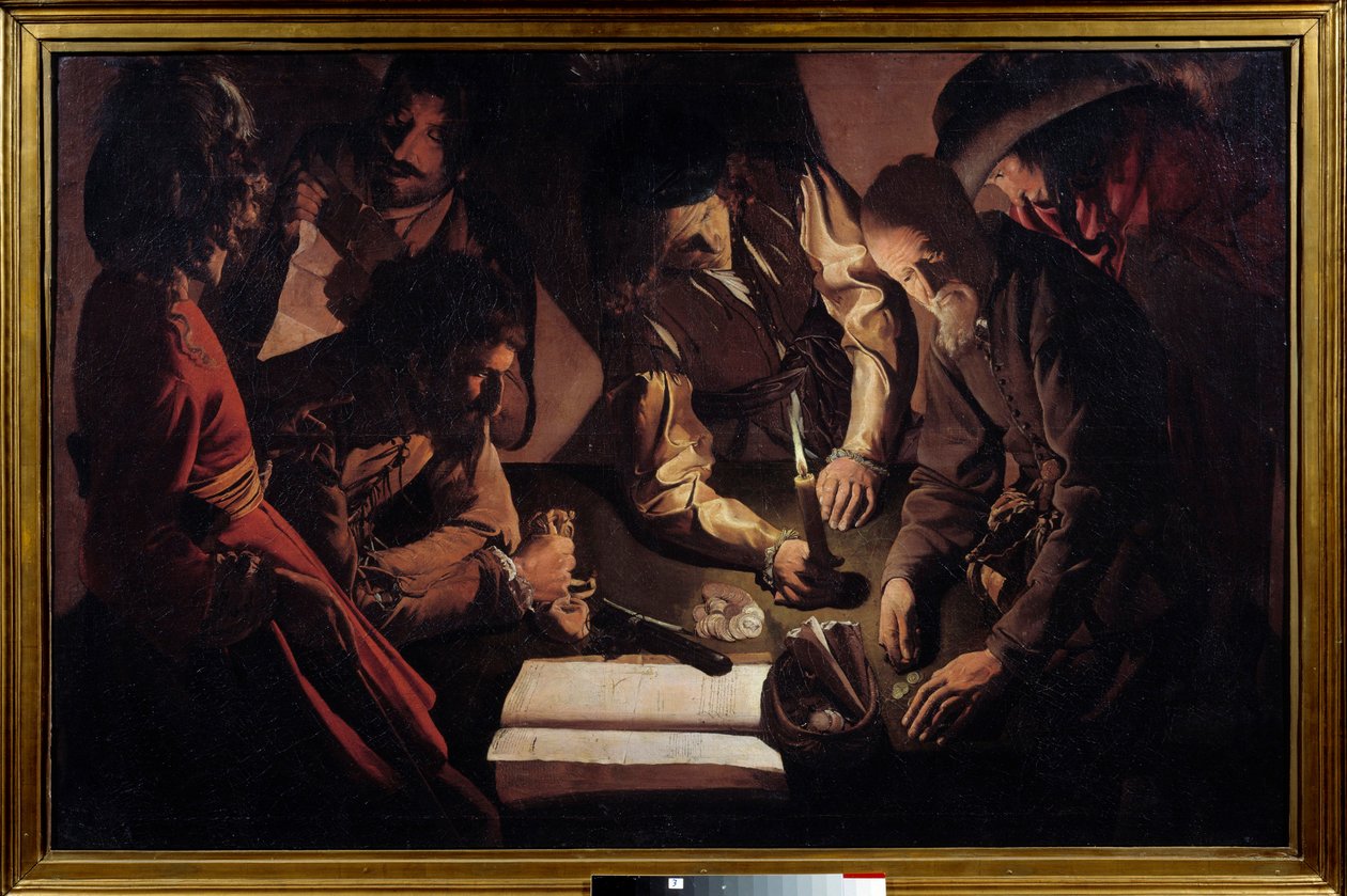 Penge betaler betyder også afregning. Maleri af Georges De La Tour (1593-1652) af Georges de La Tour