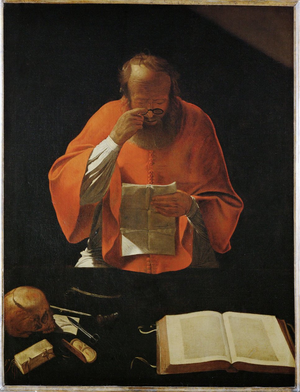 Saint Jerome lisant - Saint jerome reading ... af Georges de La Tour