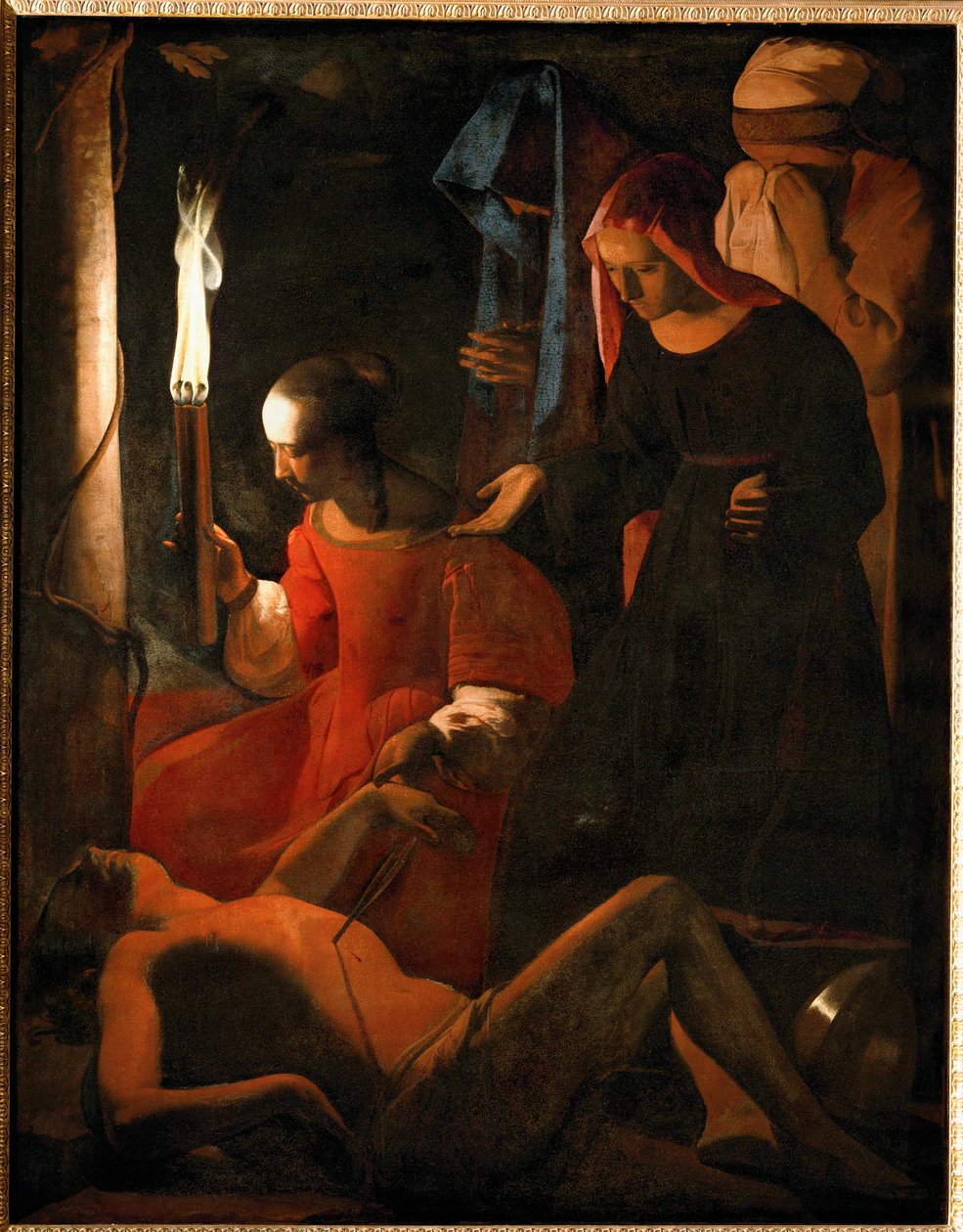 Sankt Sebastian plejet af Sankt Irene ... af Georges de La Tour