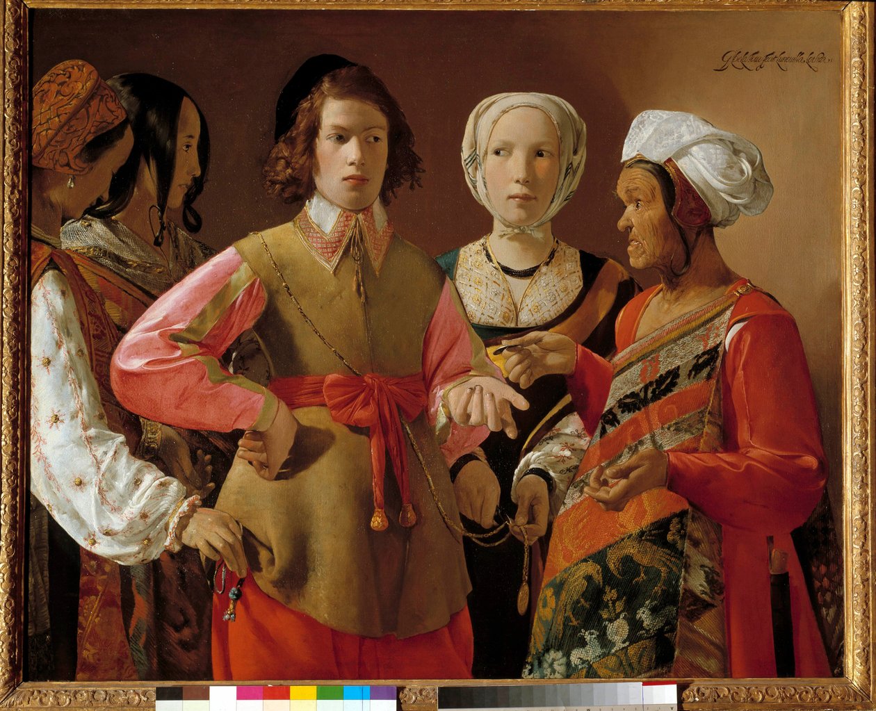 Spåkonen Maleri af Georges de La Tour (1593-1652) omkring 1630, søn. 1,01x1,23 m New York. Metropolitan Museum af Georges de La Tour