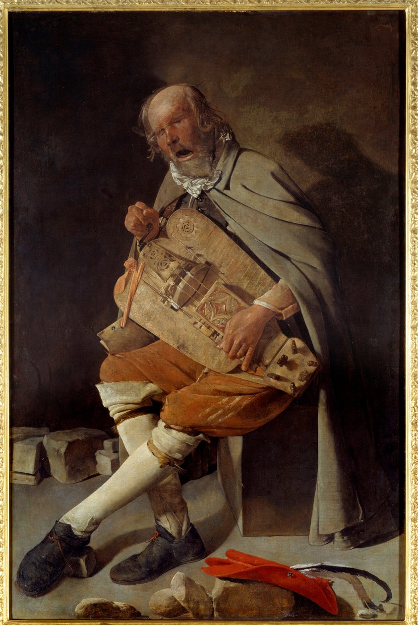 Den gamle siger også den gamle mand i hatten eller den gamle mand i fluen. Maleri af Georges De La Tour (1593-1652) af Georges de La Tour