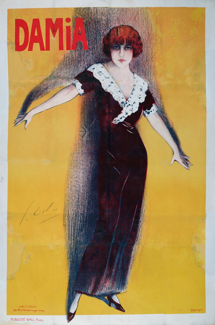 Damia reklameplakater (1889-1978) af Georges pseudonym of Edmond Vernier Dola