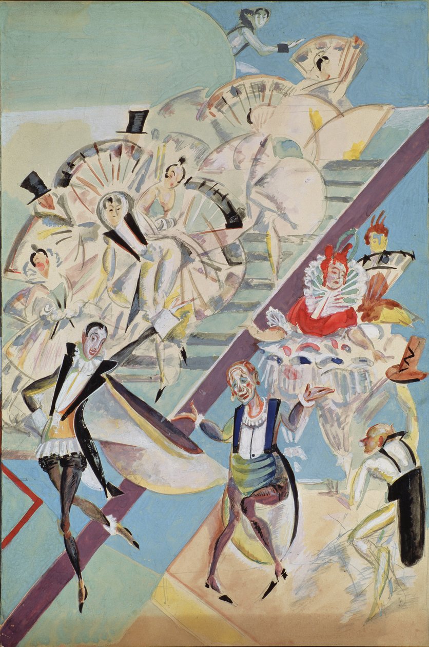 Scenografi til operetten Girofle-Giroflia af Ch. Lecocq, 1922 af Georgy Bogdanovich Yakulov