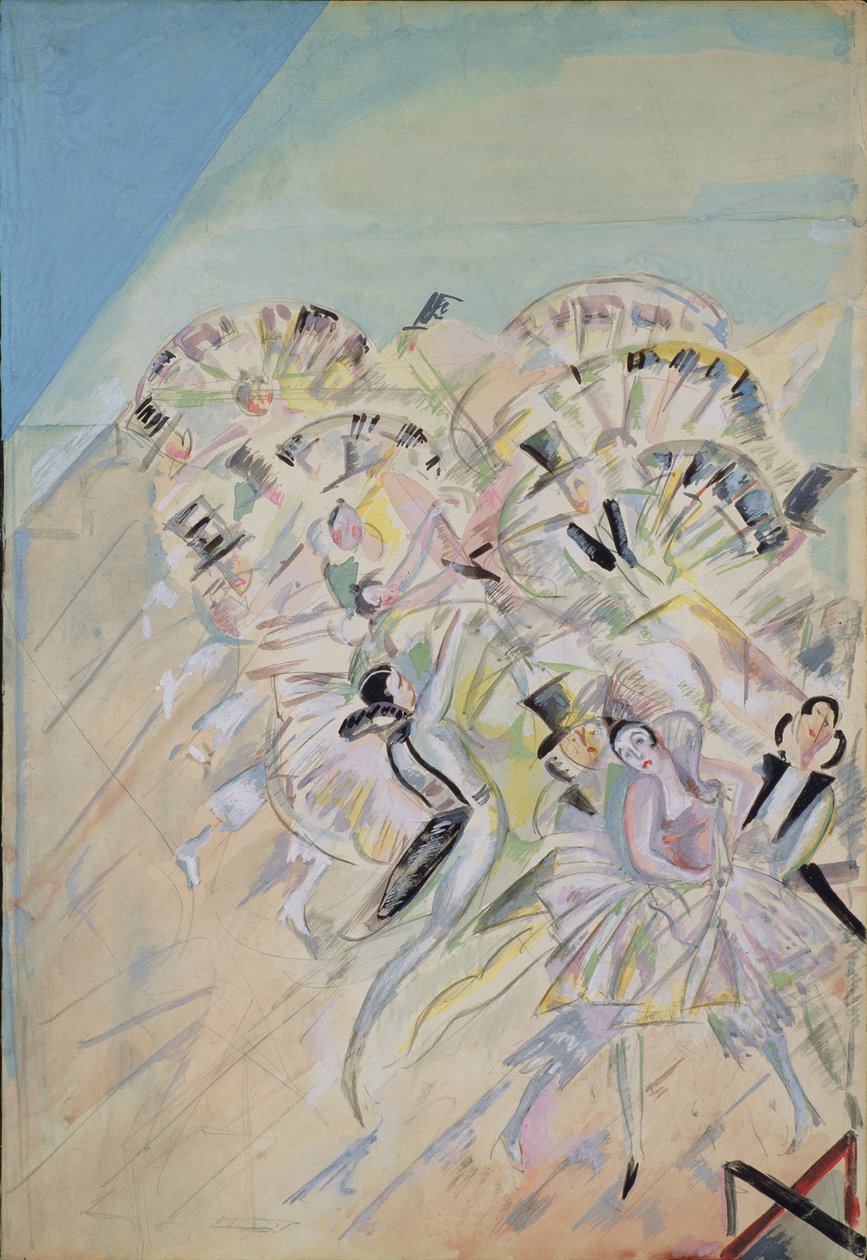 Scenografi til operetten Girofle-Giroflia af Ch. Lecocq, 1922 af Georgy Bogdanovich Yakulov