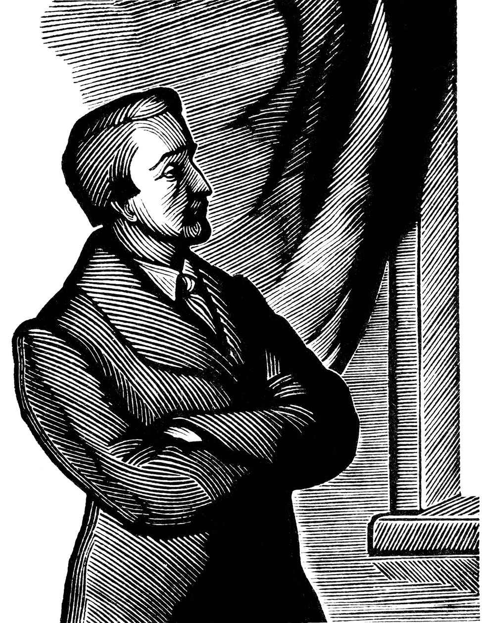 Heinrich Heine, tysk digter fra det 19. århundrede, 1934. af Georgi Yecheistov