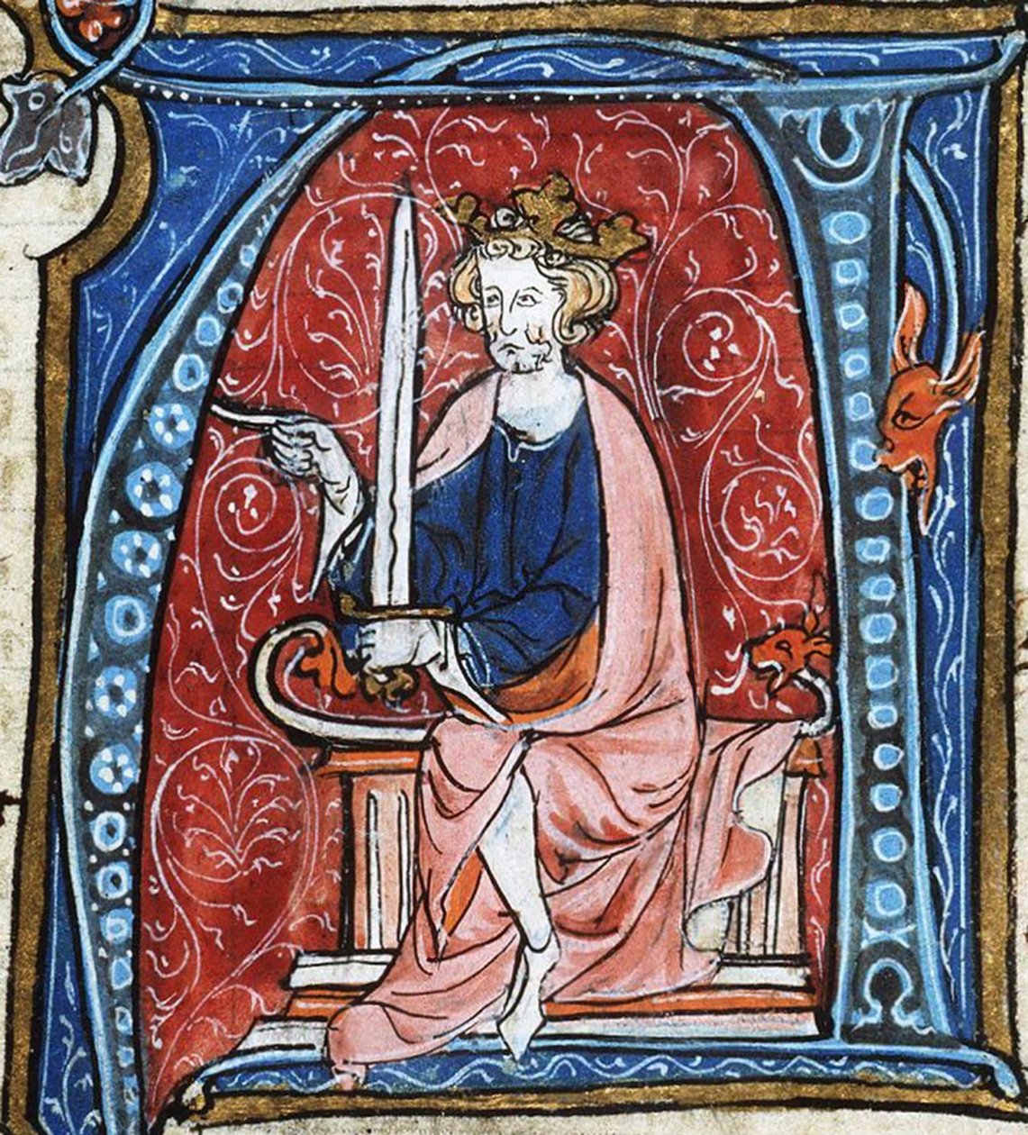 Conrad I den yngre, konge af Østfrankrig, fra Spieghel Historiael af Jacob van Maerlant, ca. 1330 (33526342263) af Georgia Levan Ramishvili from Tbilisi
