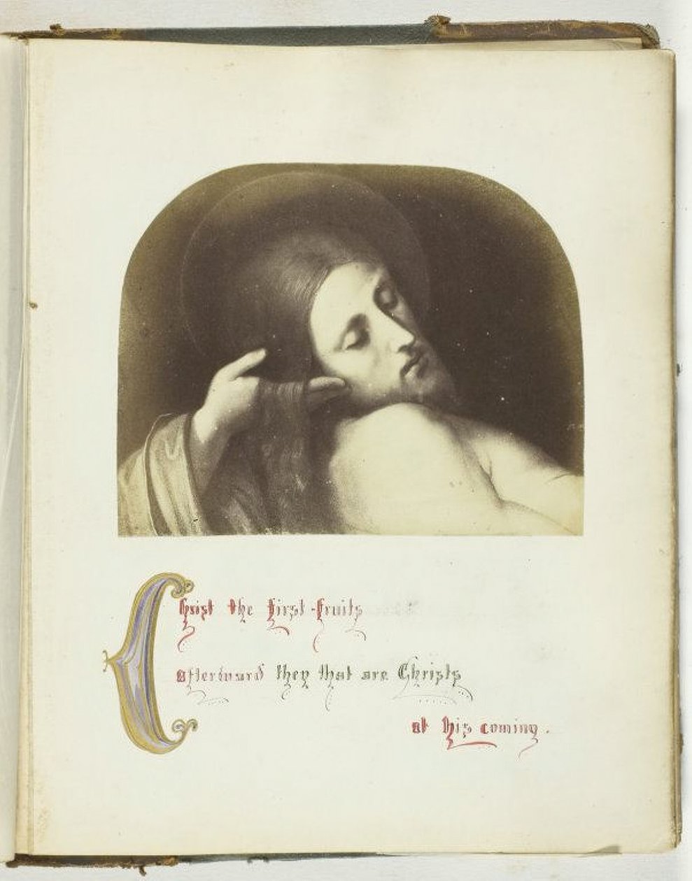 Uden titel [illustration af Jesus med bibelsk citat], 185568. af Georgina Cowper