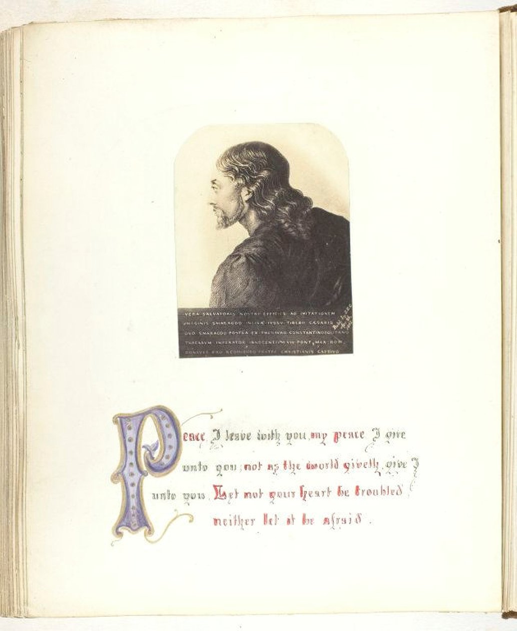 Uden titel [illustration af Jesus med bibelsk citat], 185568. af Georgina Cowper