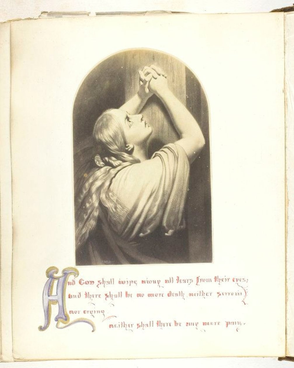 Uden titel [illustration med bibelsk citat], 185568. af Georgina Cowper
