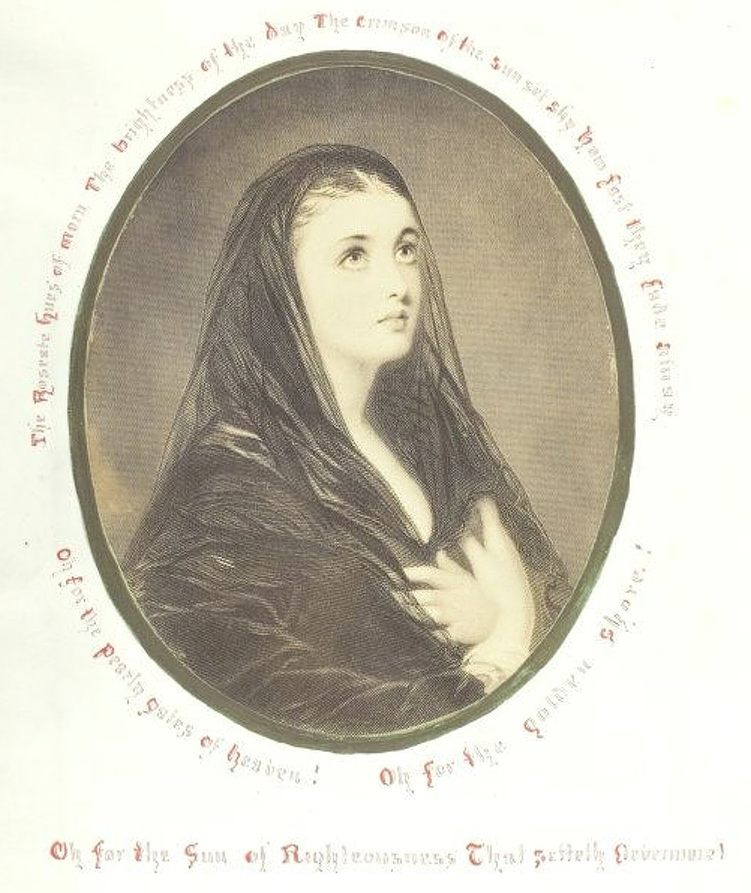Uden titel [from kvinde i slør], 1868. af Georgina Cowper