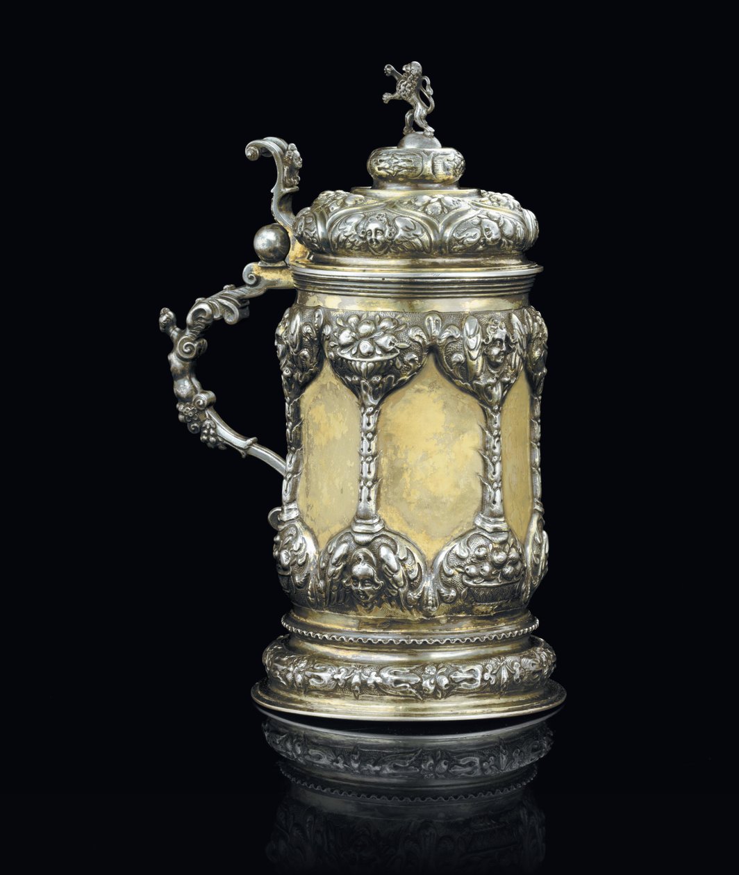 Tankard, Brasso, ca. 1700 af Georgius III Olescher