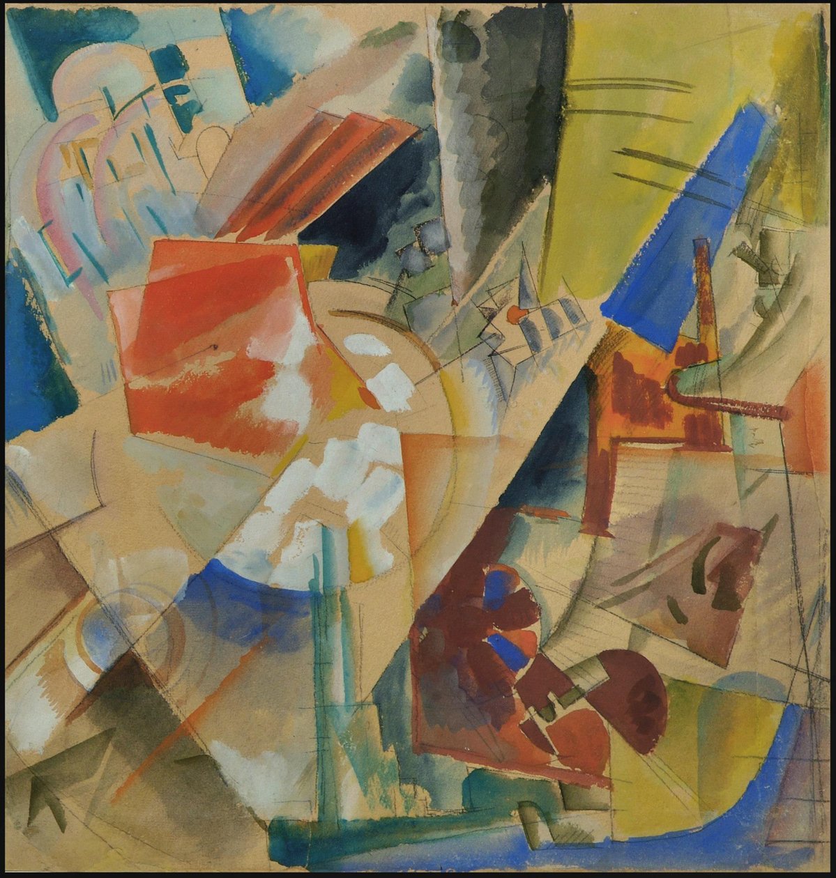 Konstruktiv komposition, 1919. af Georgy Alexandrovich Echeistov