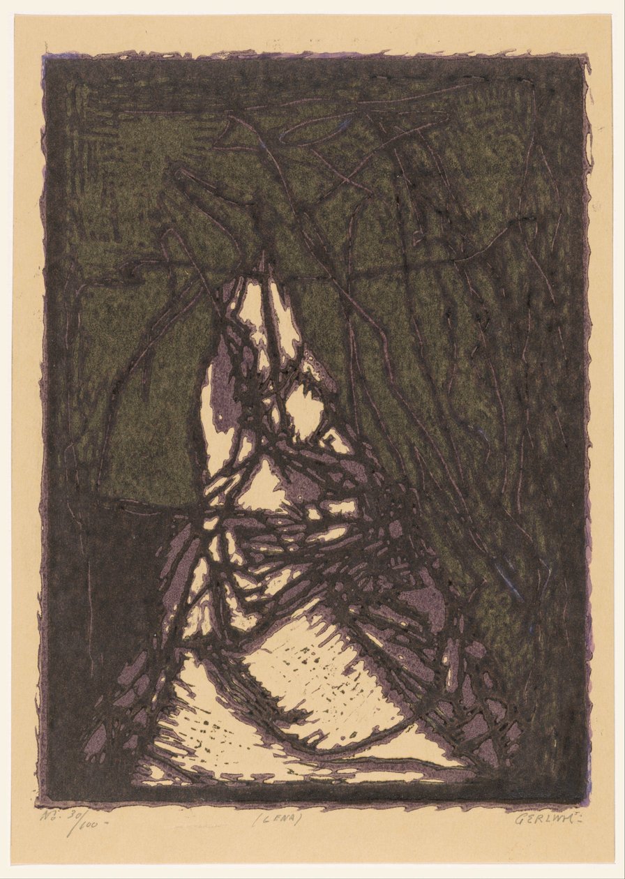 Lena (original titel på objekt) af Ger Ladage (signed by artist)