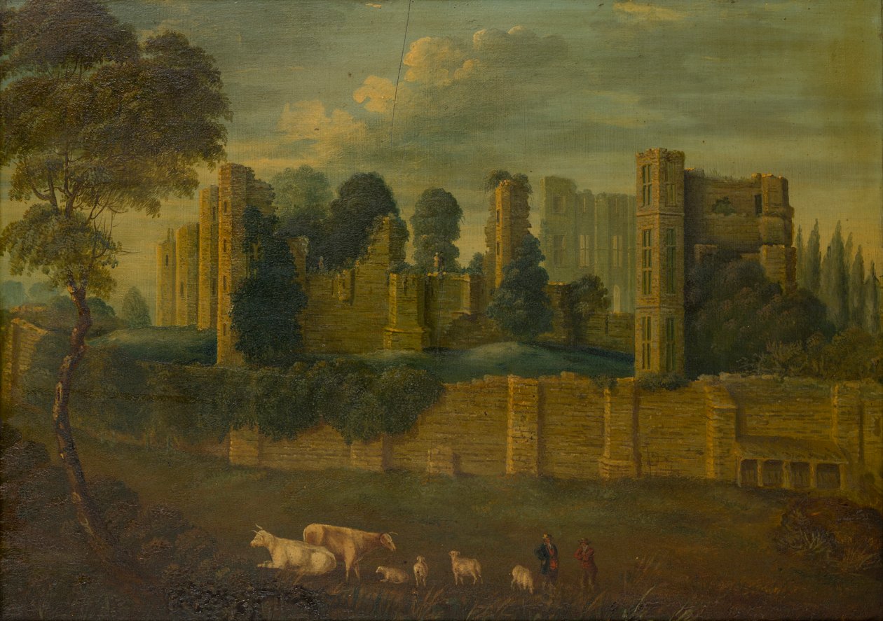 Kenilworth Castle, Warwickshire, ca. 1867-70 (olie på panel) af Gerald Orlando Manners Bridgeman