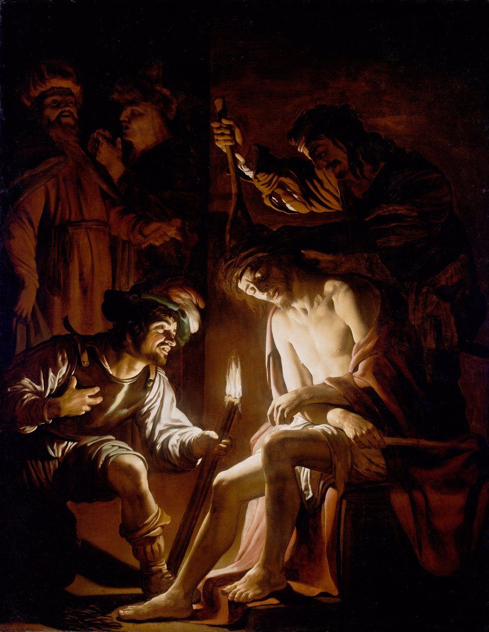 Kristus kronet med torner af Gerrit van Honthorst