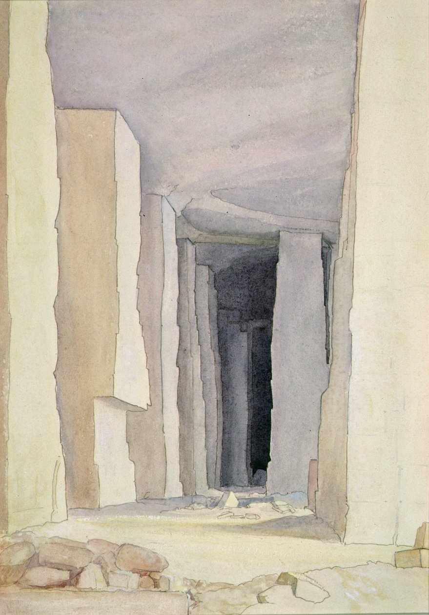 Cyclopean Cave (gouache) af Gerard Chowne