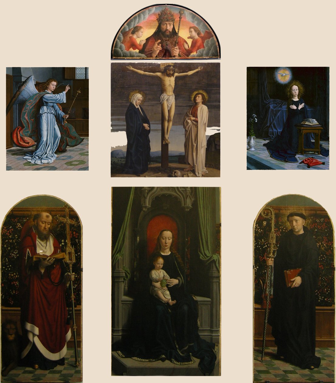 Cervara triptykon af Gerard David