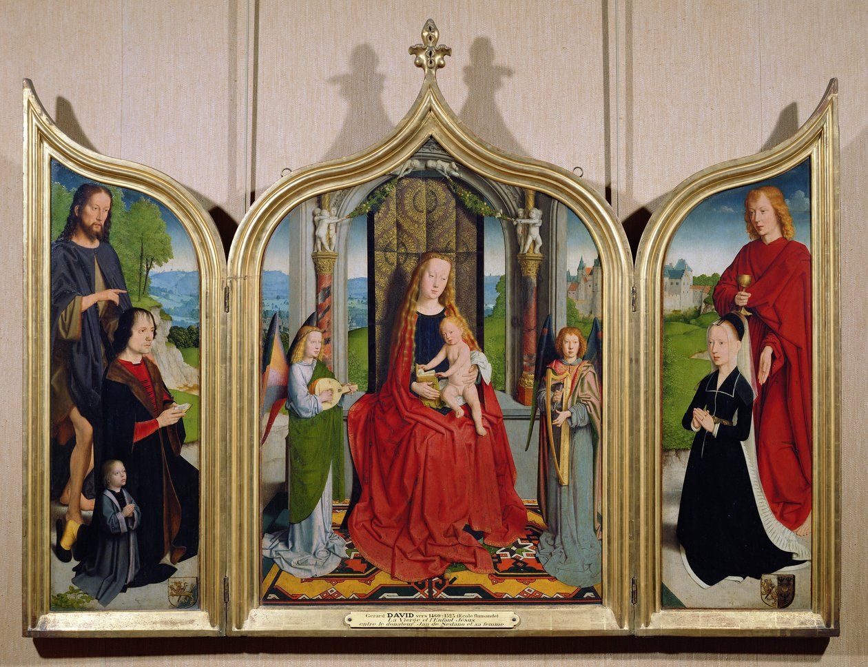 Sedano-familiens triptykon, ca. 1495-98 af Gerard David