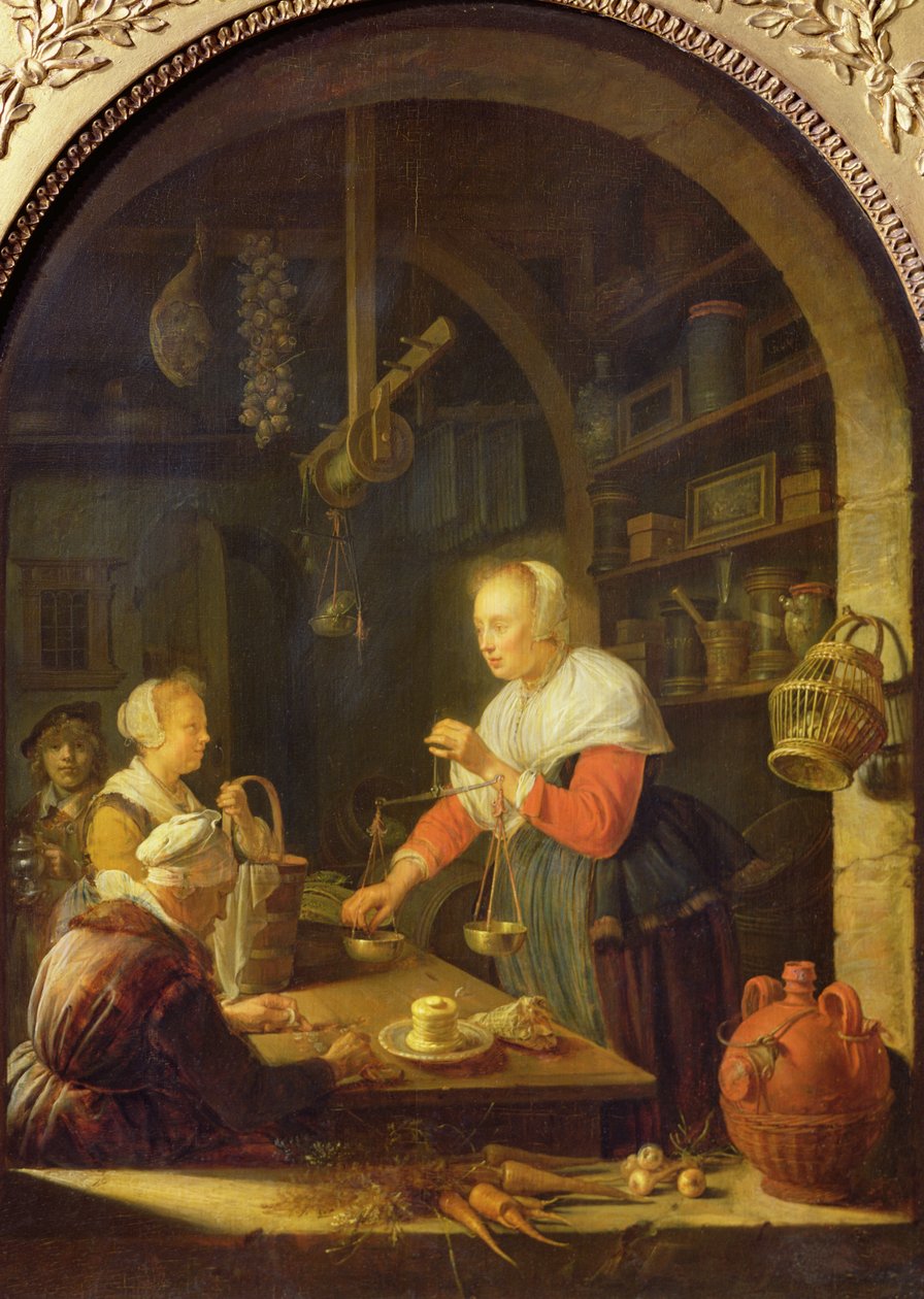 Landsbykøbmanden, 1647 af Gerrit Dou