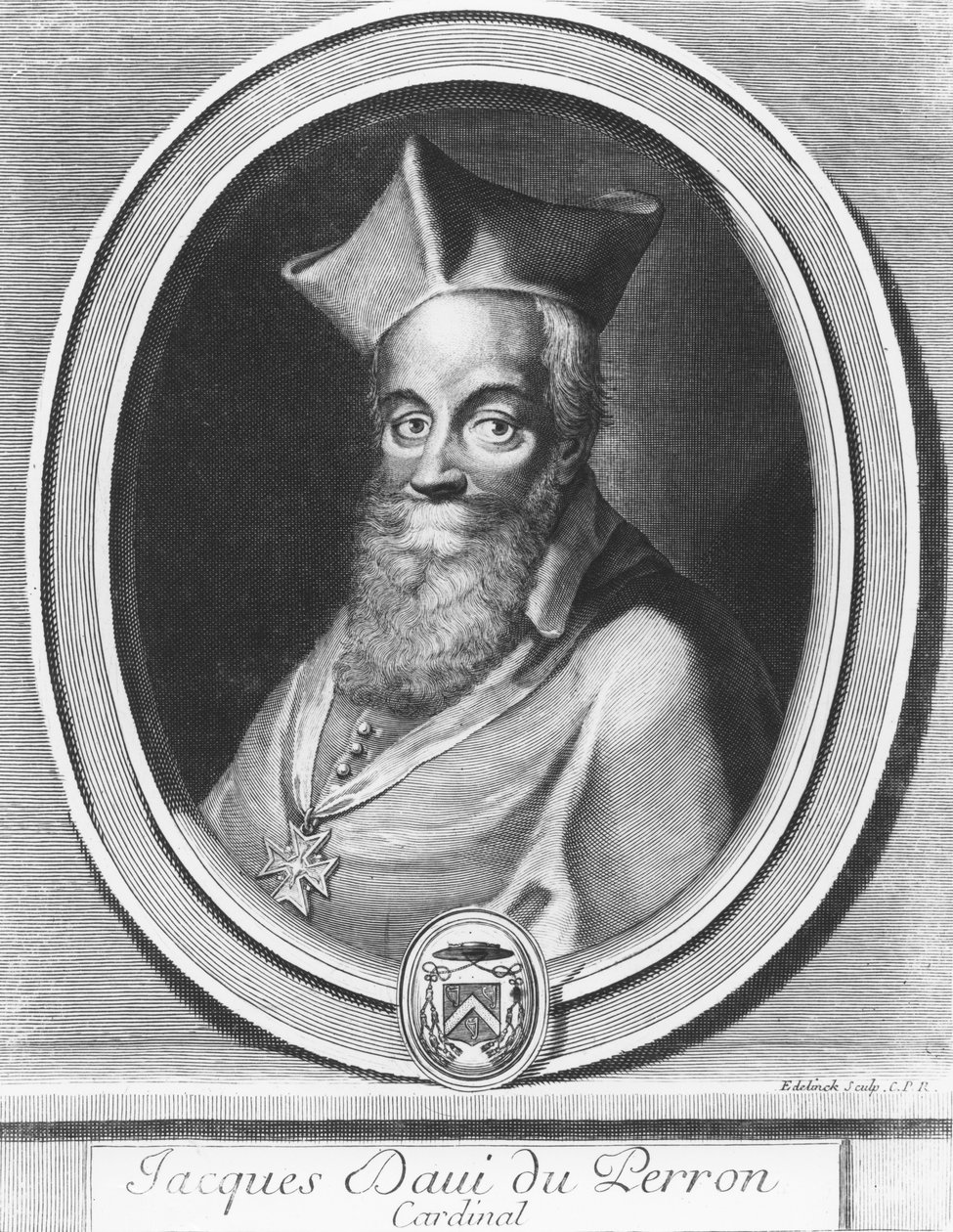 Jacques Davy Duperron af Gérard Edelinck