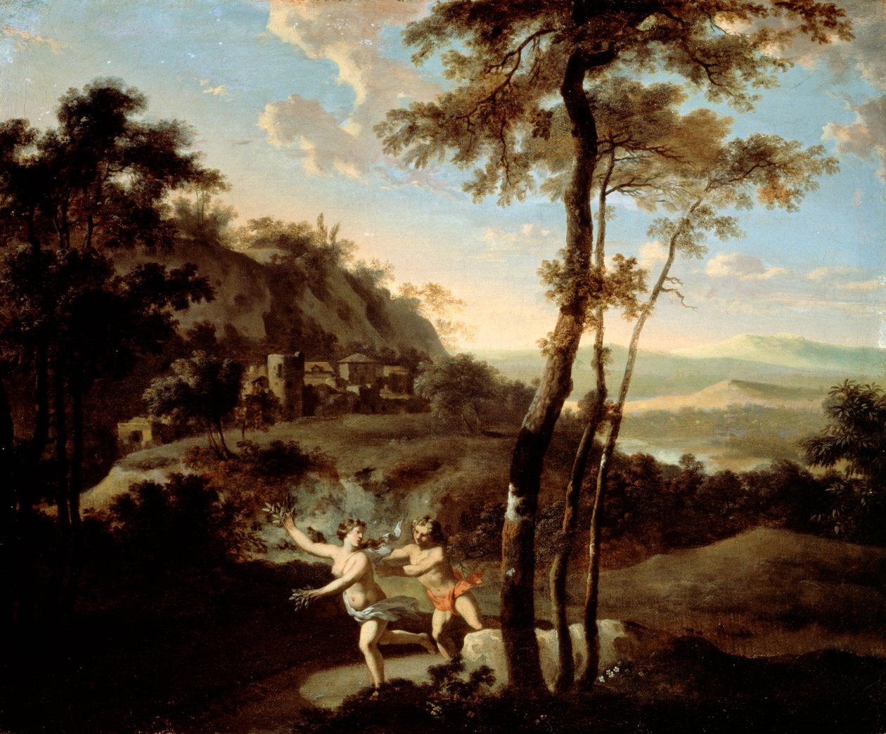 Apollo og Daphne af Gerard Hoet