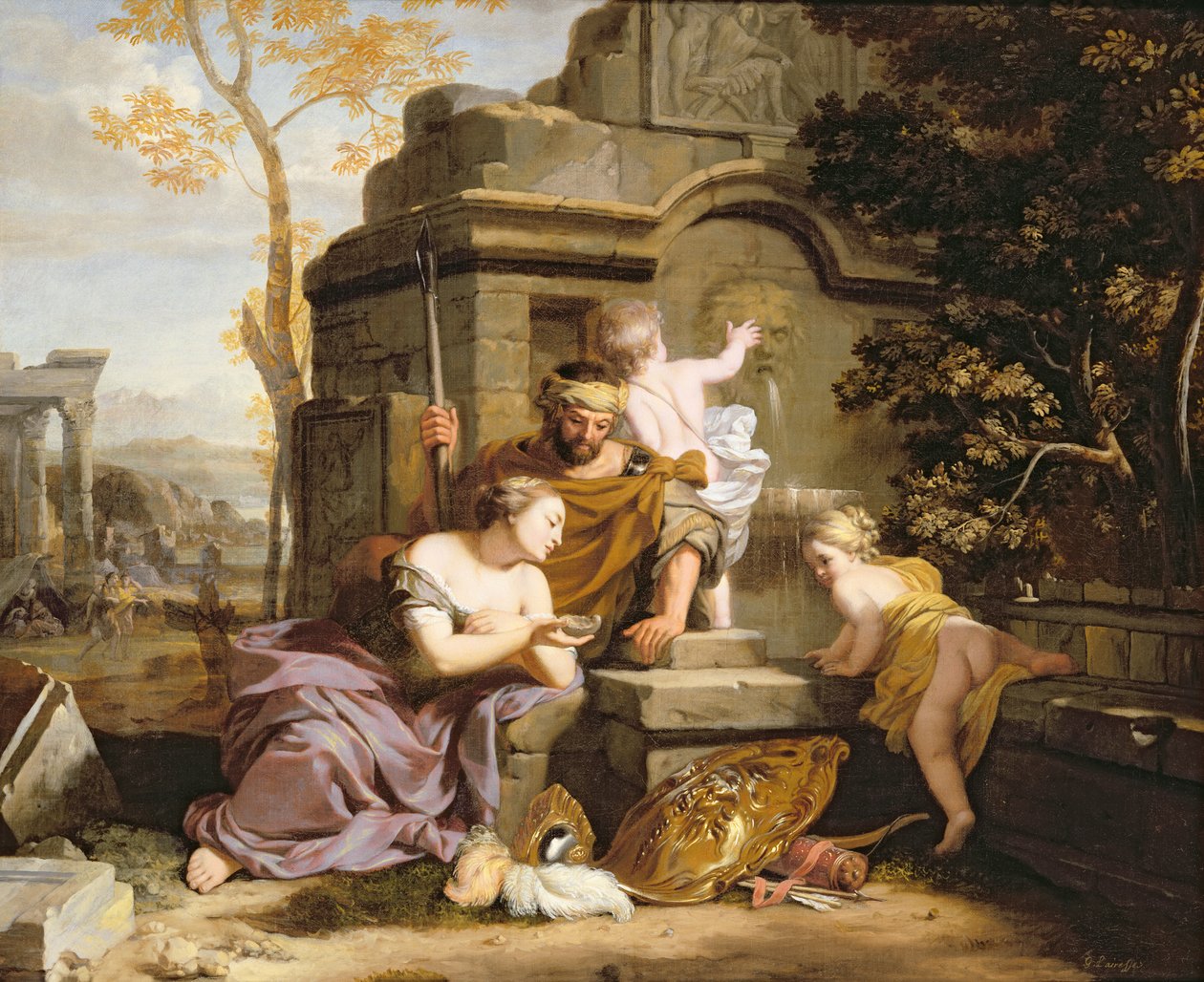 Grind og Dafilo af Gerard de Lairesse