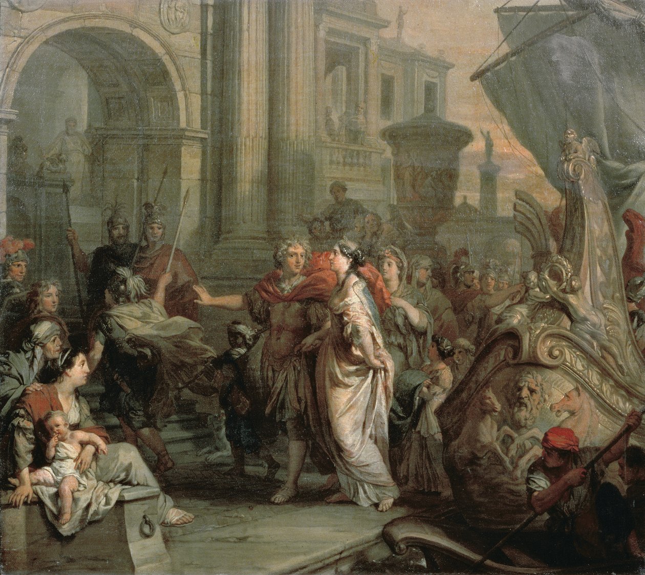 Kleopatras landgang i Tarsus af Gerard de Lairesse
