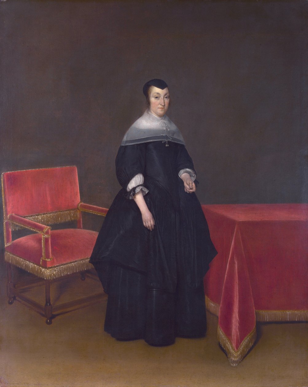 Hermanna van der Cruysse (1615 - 1705), hustru til Abraham van Suchtelen (1600 - 1661) af Gerard ter Borch