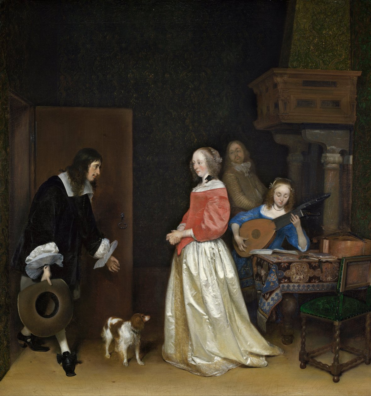 Frierne besøger af Gerard ter Borch