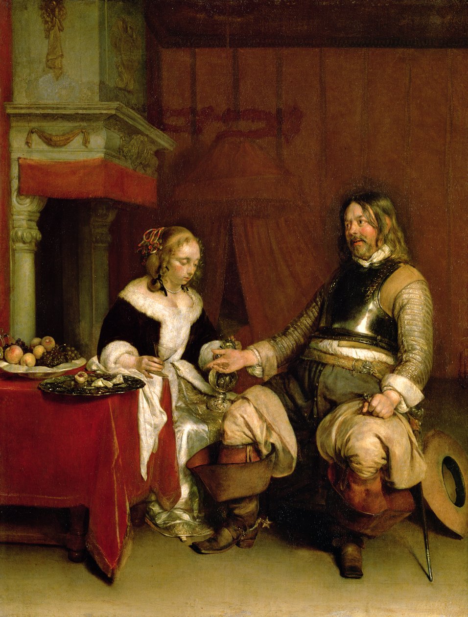 Gentleman Soldaten af Gerard ter Borch